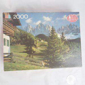 Milton Bradley Vintage 1989 Super Big Ben 2000 Puzzle “The Dolomites, Italy” NIB